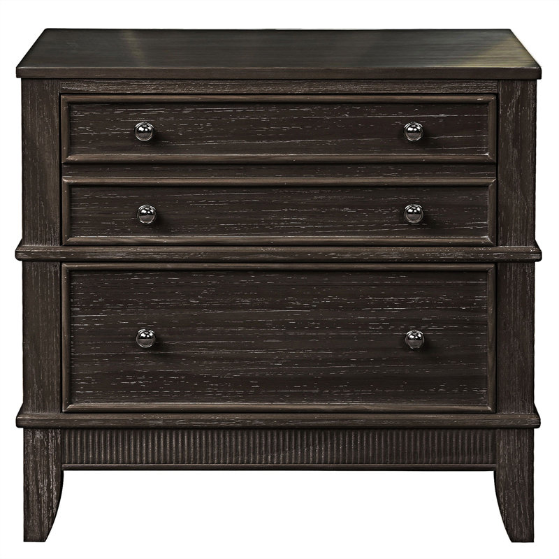 27.3 " W Pine Solid Wood Nightstand