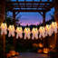 Lot de 2 guirlandes lumineuses fantômes de 2,74 m (9 pi) avec chapeaux de sorcière pour l'Halloween, à utiliser à l'intérieur comme à l'extérieur (porche, jardin, etc.).