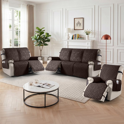 Housse de canapé 100% imperméable 1-2-3 places, housse de canapé avec poches latérales antidérapantes, housse de canapé lavable à la machine