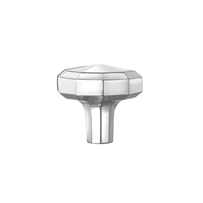 Utopia Alley Hanover Cabinet Ring Pull Knob - Decorative Cabinet Drop Pull Knobs For Cabinets And Drawers - Vintage Cabinet Hardware With Hand Finished Polished Chrome - Metal Drawer Pull Knobs 1.2" (Set Of 25)