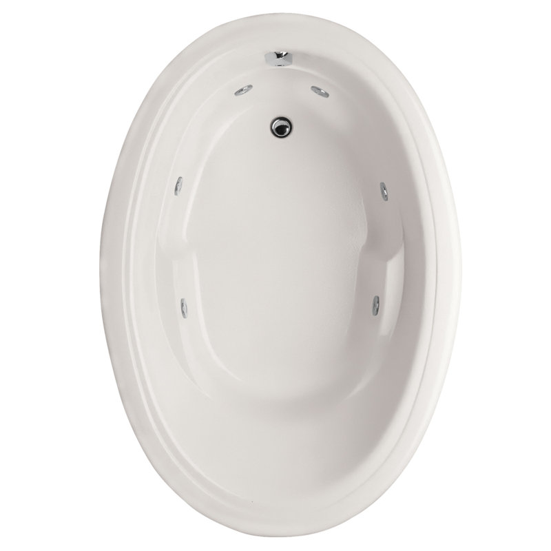 Riley 72'' L Bathtub, White, Satin Brass