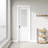 Glass Frosted Manufactured Wood Prefinished Sliding Door with Hardware Kit and Door Frame-93177971