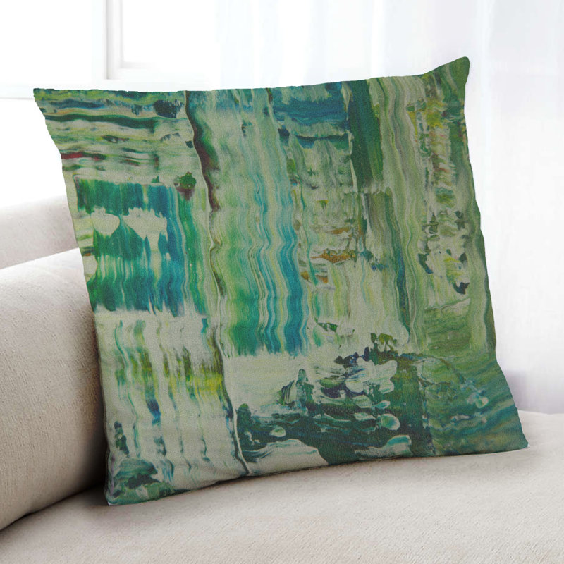 Coussin décoratif Color Focus Green 92, Microsuède
