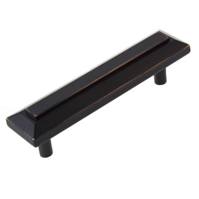 Grooved Rectangle Cabinet 3" Center to Center Bar Pull