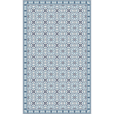Tapis de cuisine bleu Pinta