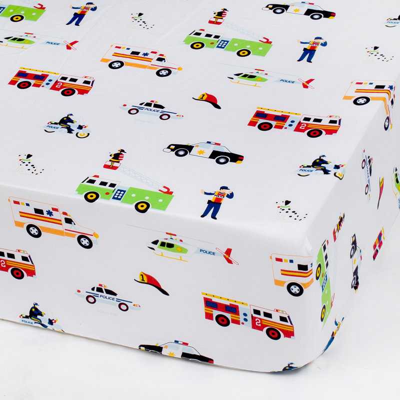Ensemble de literie en microfibre 4 pièces avec édredon, taie d'oreiller et draps Wildkin