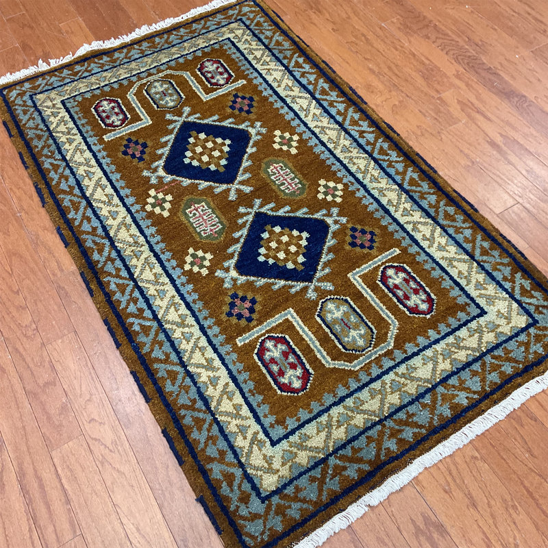  Tapis en laine fait à la main Kazak