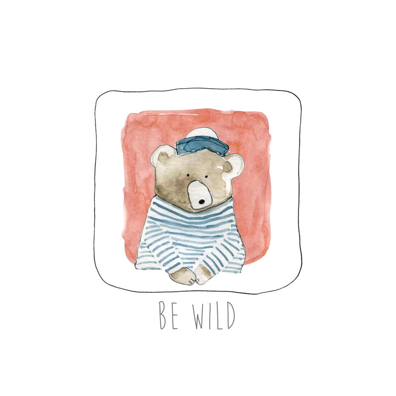 Be Wild by Carol Robinson - Wrapped Canvas Print, 30.48 cm H x 30.48 cm W