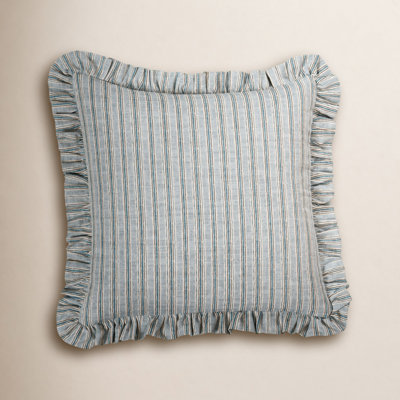 Birch Lane Jasper Sky Ruffled Accent Pillow