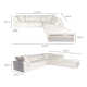 Tila 5 - Piece Performance Fabric Modular Sectional