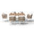 Outdoor 6-person Dining Set With Cushions