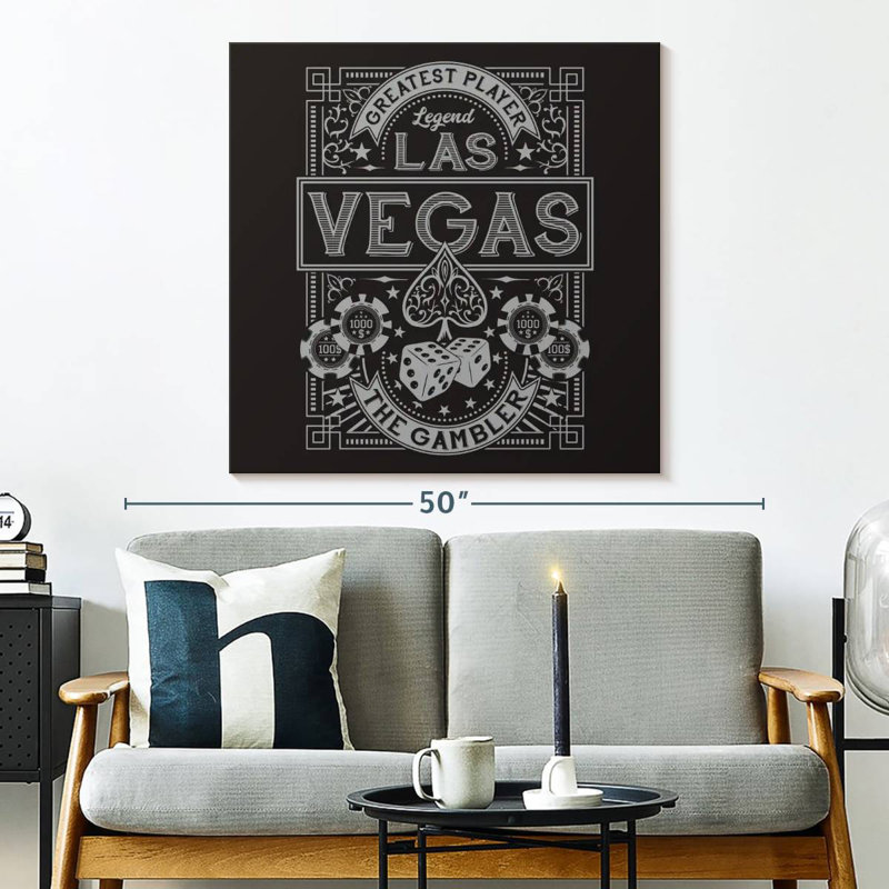 Senne Fun Las Vegas Casino, 33" H x 33" W