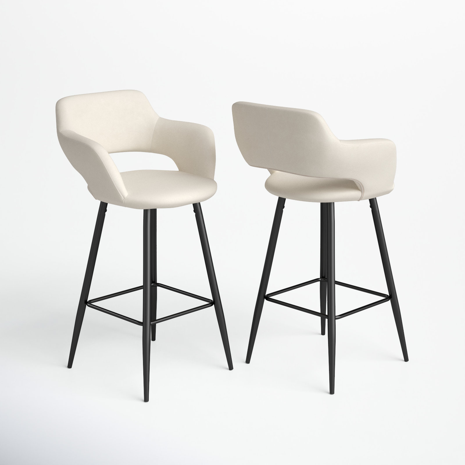 Lake Bar and Counter Stool, Cream, Counter Stool (25" Seat Height)