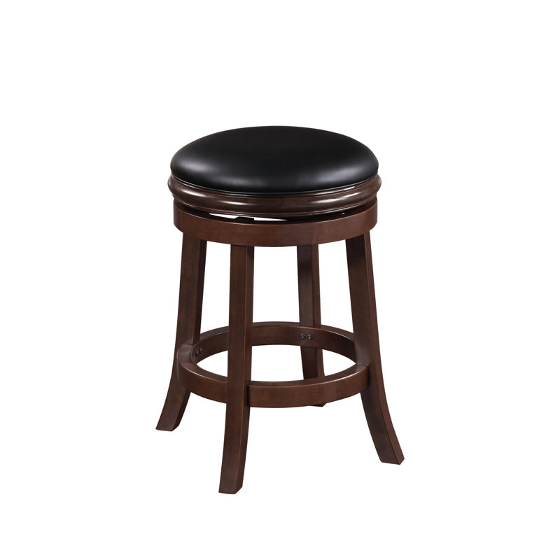 Westerberg Swivel Upholstered Counter Stool, Cappuccino, Counter Stool (24" Seat Height)