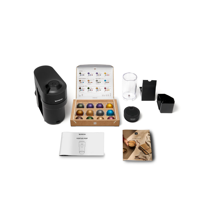 Nespresso Vertuo Pop Coffee Pod Machine by De'Longhi, Black