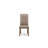 5 Piece Dining Room Table Set Includes a Square Kitchen Table and 4 Dark Khaki Linen Fabric Parson Dining Chairs, Mahogany-1794387651-1794387652-1794387653