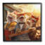 «Singing Guitarist Cats», art de la giclée encadrée par Jim Baldwin-98908863-98908864