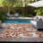 Altair Washable Floral Indoor / Outdoor Rug-2117993604