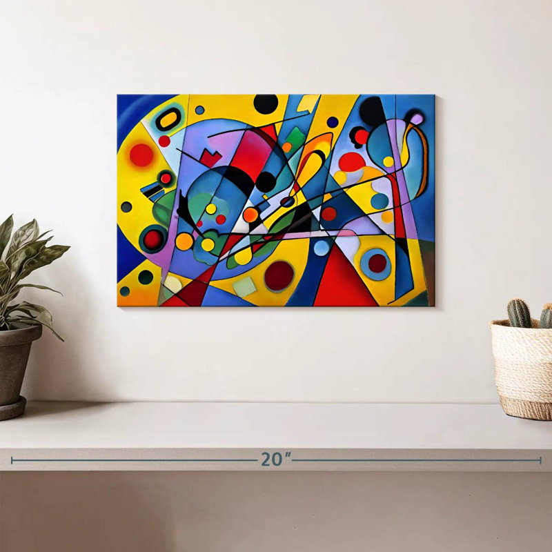 Émulation de Kandinsky I abstrait, H 8 po x l 12 po