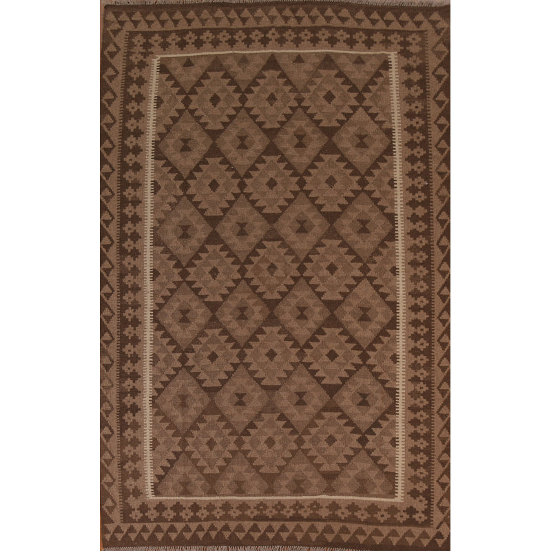 Tapis oriental brun Kilim 7 x 10
