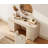 58" Wooden Vanity Desk With Drawers And Storage Cabinet, Modern Makeup Dressing Table With Charging Station For Bedroom-720865310