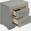 Table de chevet 2 tiroirs Pierce Grey