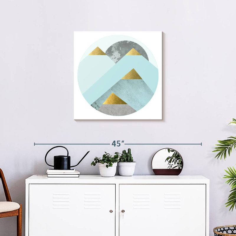 Avery Turquoise Gold Mountains, H 24 po x l 24 po