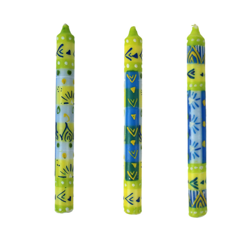 Ensemble de 3 bougies non parfumées