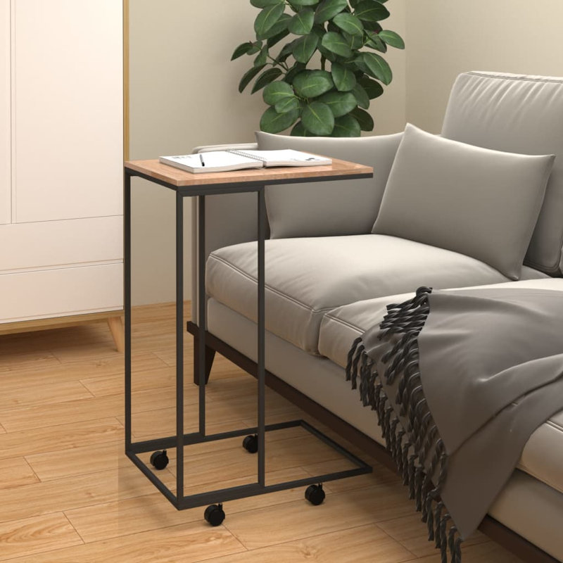 Jasenia Tray Table, Black/Brown