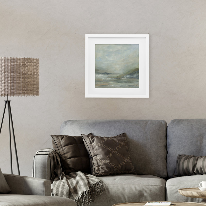 «Soft Earth Hidden Horizon», reproduction encadrée sous verre, design par Kristen Dalpiaz, H 16 po x l 16 po