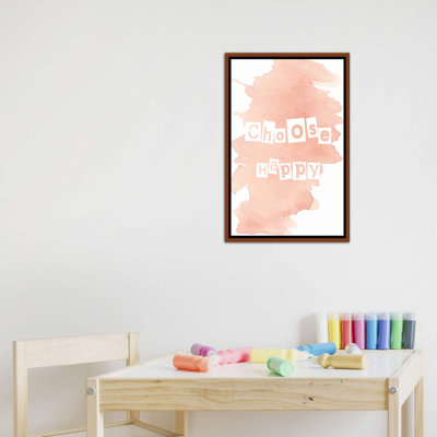 Choisir heureux - impression d'art textuel