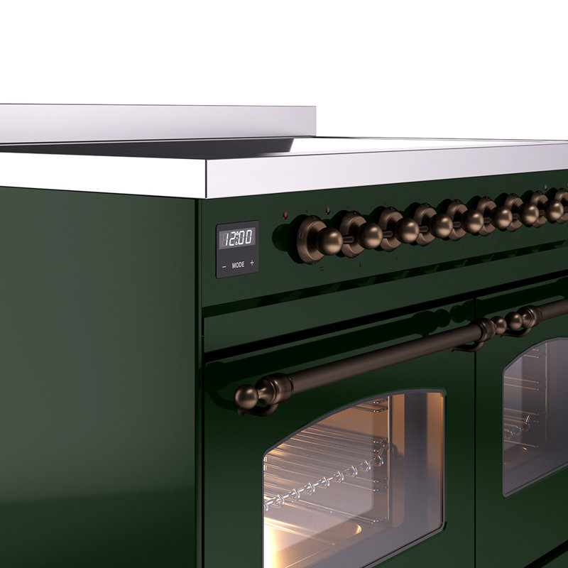 ILVE Nostalgie II 40 in Induction Range, Emerald Green/Bronze