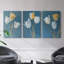 Floral Study Series XLIX - ensemble de toiles tendues avec châssis Premium - prêt à être accroché-974987232