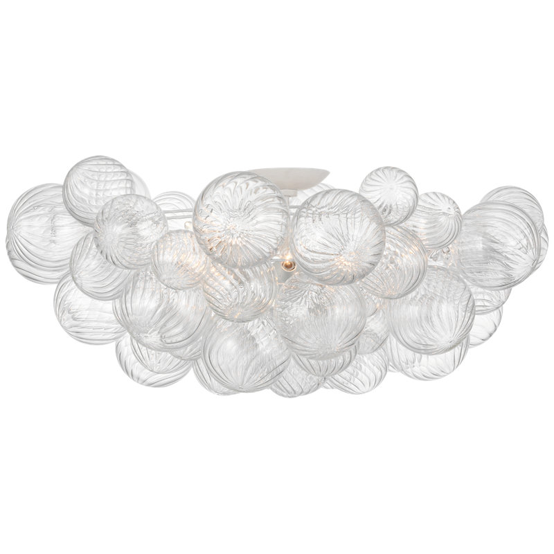 Talia 4 - Light Semi Flush Mount, Plaster White, 15.75"H x 37.5"W x 37.5"D