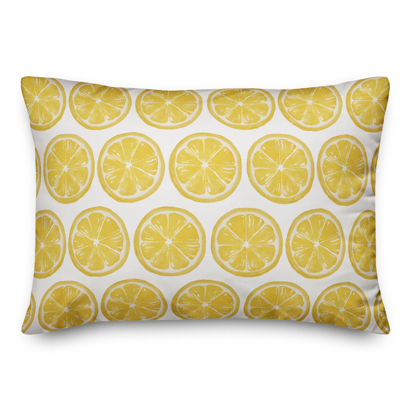  Lemon Outdoor Rectangular Pillow Cover & Insert