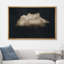 Nuage «Moody Black Modern Minimalist Neutral Artwork» - très grande impression sur toile encadrée-98126577-98126579