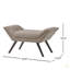 Banc moderne capitonné à boutons, repose-pieds rembourré en tissu décoratif pour chambre ou salon