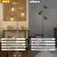 Lampe sur pied à branches 71 "à intensité variable avec 3 ampoules incluses-2011475435