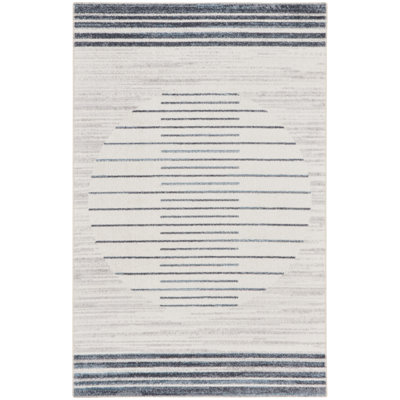 Tapis bleu marine / blanc Atouch