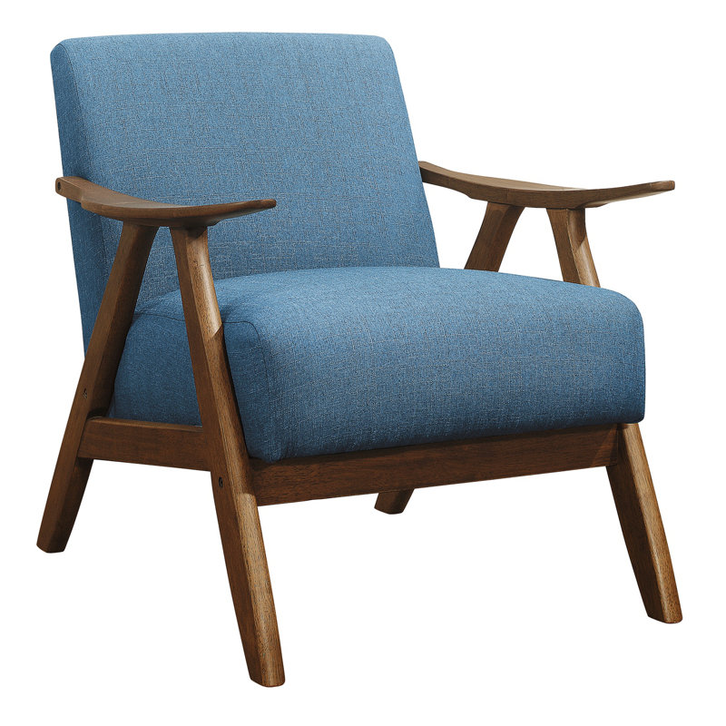 Fauteuil Lyelah, Polyester bleu