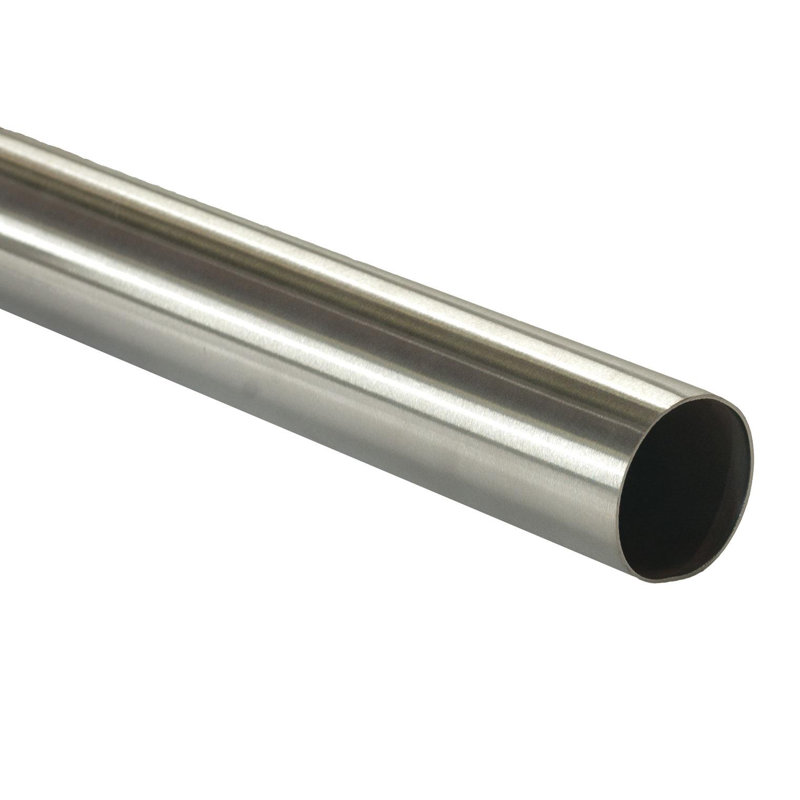 Rampe en acier inoxydable satiné 2 pieds Outwater | Rail de 1-1 / 2 po de diamètre pour barres, escaliers et plus
