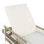 Chaise longue inclinable d'extérieur en rotin tressé de 77,50 pouces de long-197973848