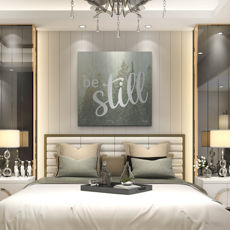 «Be Still» par Marla Rae, art mural en métal, H 36 po x l 36 po