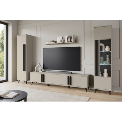 Huron Ii Wall Unit In Colour: Black