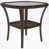 Plateau transparent / base brune