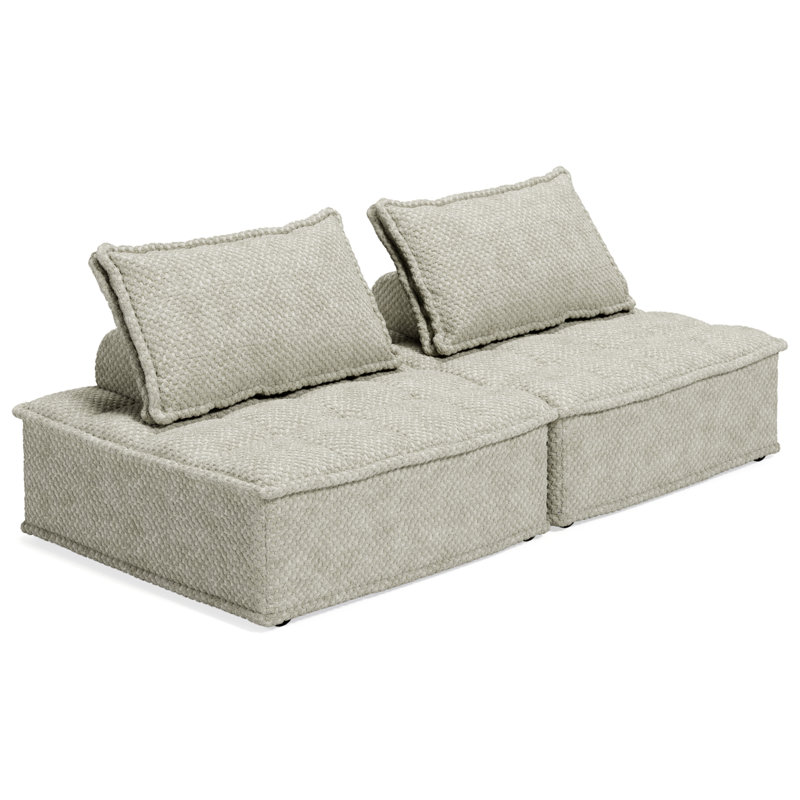 Causeuse modulaire sans accoudoirs 78 po Bales