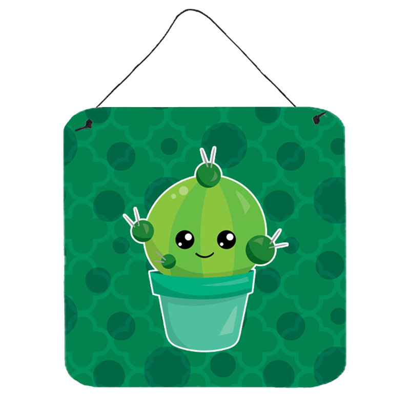 Décoration murale cactus coussin