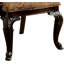 Ensemble de 2 chaises avec accoudoirs en bois massif rembourrées en tissu et rembourrées