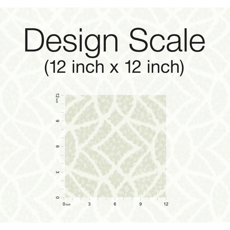 Rouleau de papier peint Boxwood Garden L 2,25 pi x l 27 po, Beige