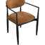 Chaise de salle à manger rembourrée en tissu Riccio Performance-790394328-790394341